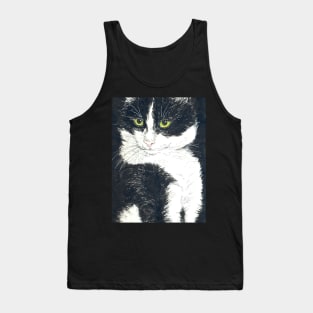 Tuxedo cat Tank Top